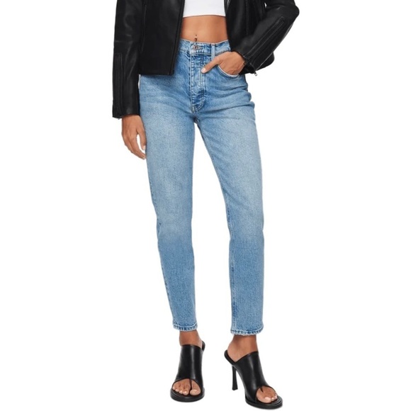 NWT DSTLD Women’s 30 ABSLT Vintage Straight Jeans Kinetic Button Fly - Picture 2 of 12